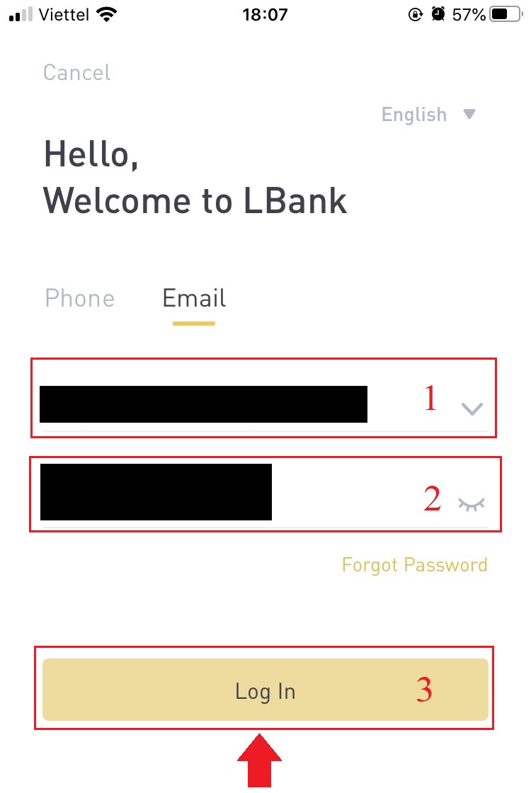 Bejelentkezés és fiók ellenőrzése az LBankban Bejelentkezés és fiók ellenőrzése az LBankban