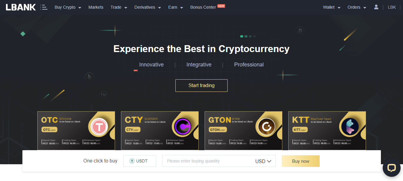 Cách mở tài khoản và gửi tiền vào LBank